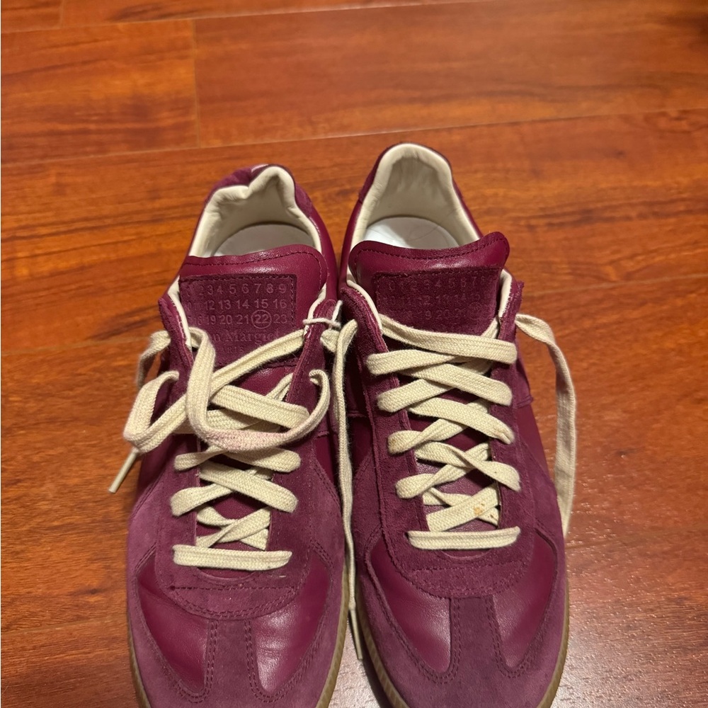 Maison Martin Margiela Burgundy Sneakers